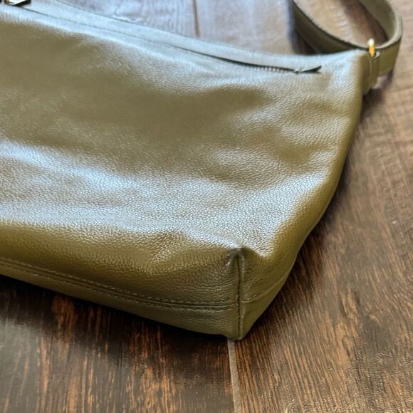 Fossil McKinley olive green leather/suede crossbody - Picture 7 of 14